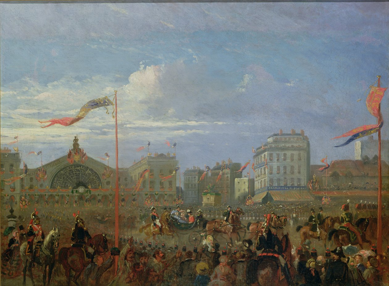 Královna Viktorie (1819-1901) Příjezd na Gare de l