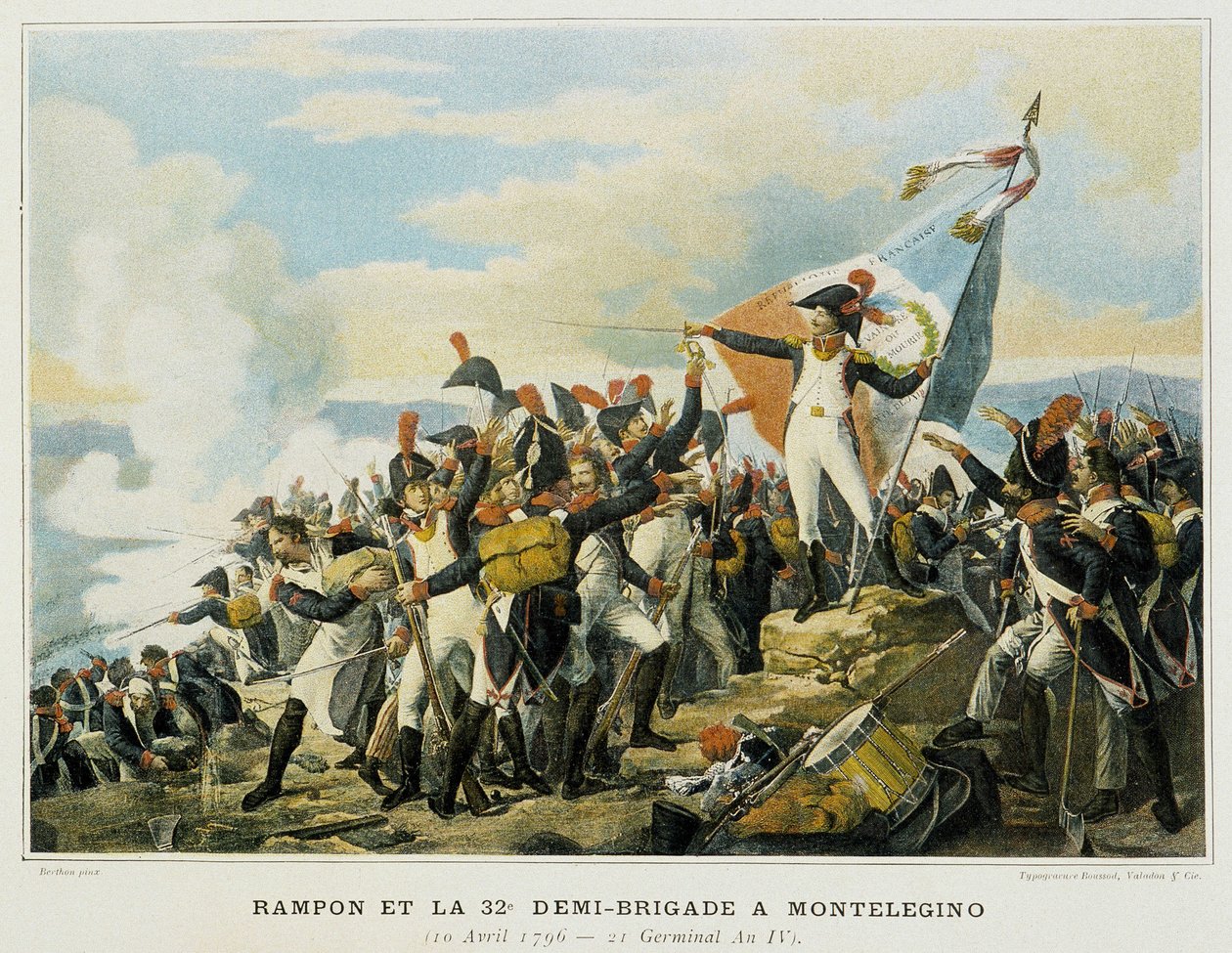 Rampon a 32. poloviční brigáda v Moneleginu, 10. dubna od French School