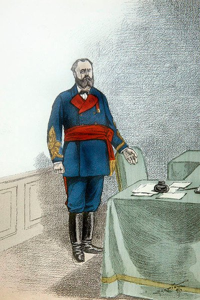 Raoul Rigault, kolem roku 1872 (barevné lito) od French School