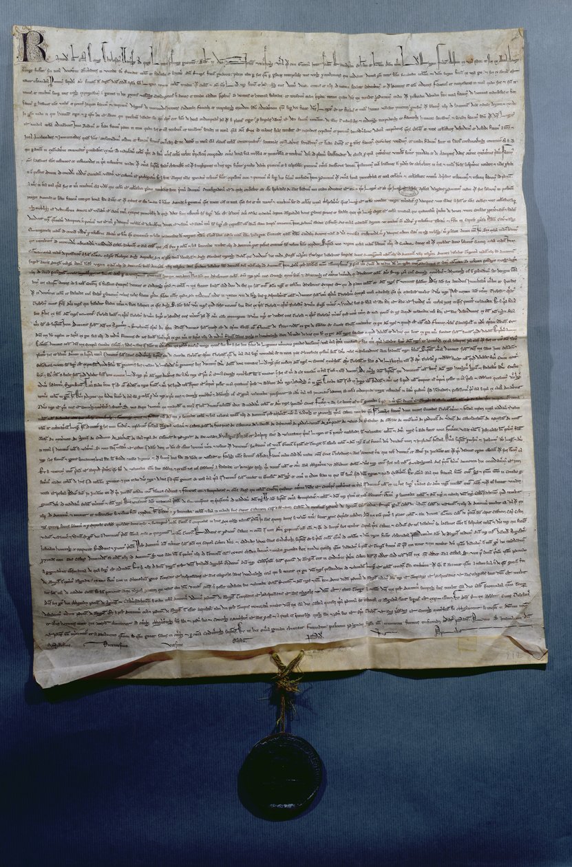 Raymond VII (1197-1249) hrabě z Toulouse ratifikoval smlouvu z Meaux, kolem roku 1229 od French School