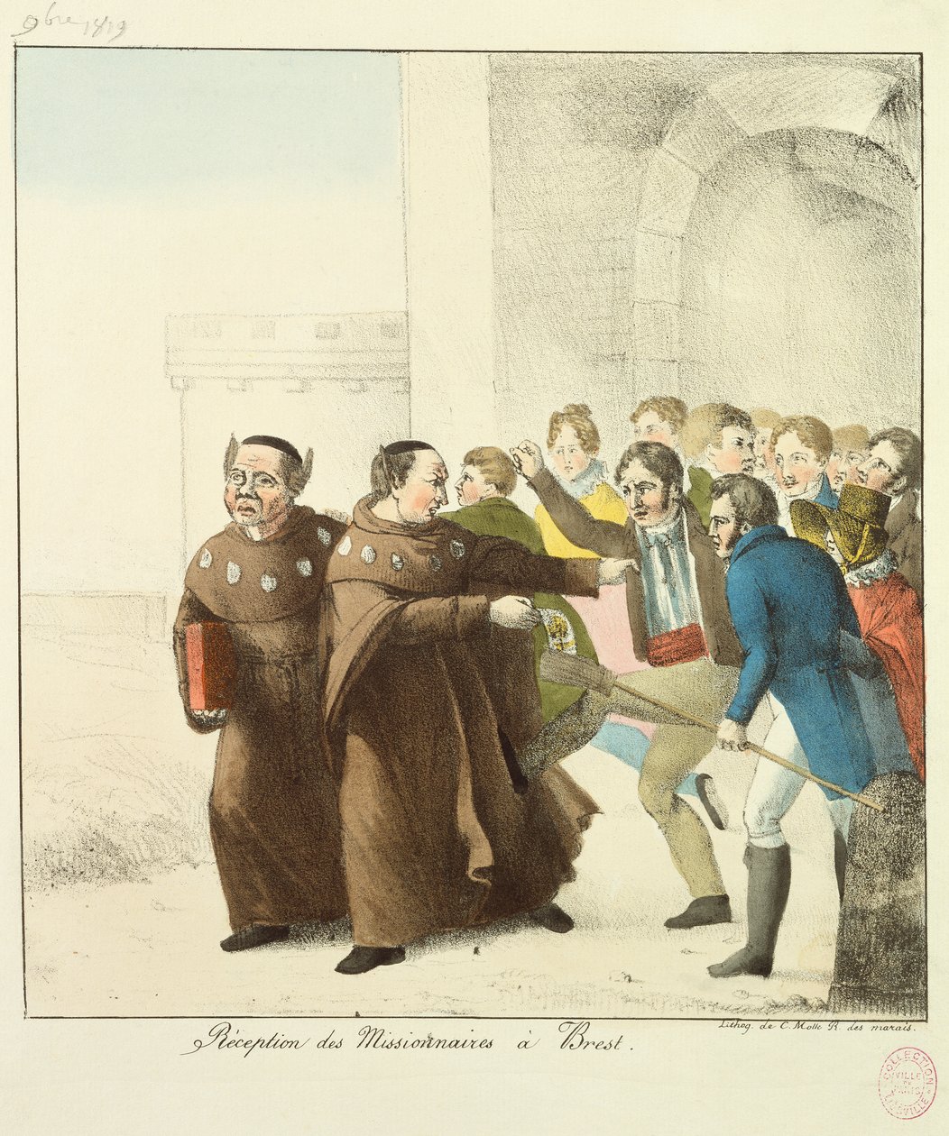 Přijímání misionářů v Brestu od French School