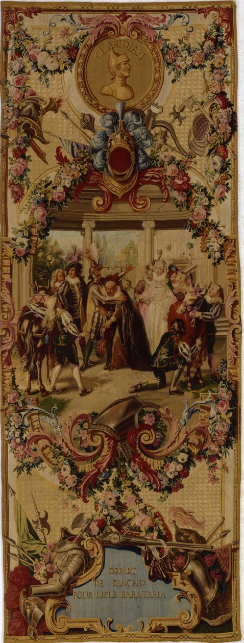 Gobelín Regence Gobelins s příběhem Dona Quijota, 1717-18 od French School