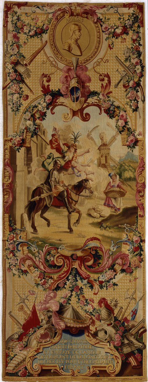 Gobelín Regence Gobelins s příběhem Dona Quijota, 1717-18 od French School