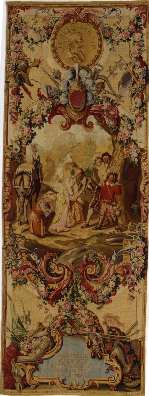 Gobelín Regence Gobelins s příběhem Dona Quijota, 1717-18 od French School