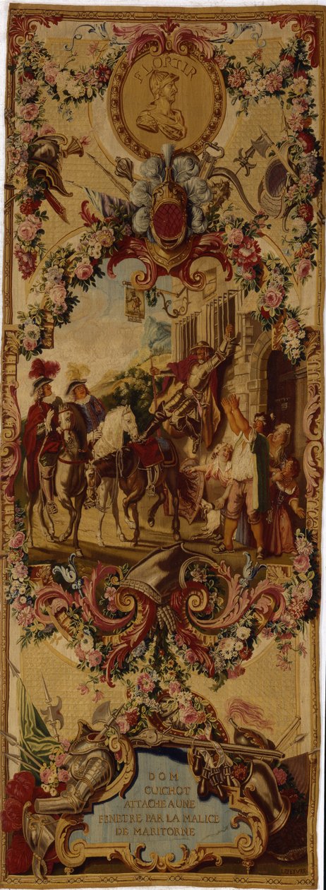 Gobelín Regence Gobelins s příběhem Dona Quijota, 1717-18 od French School