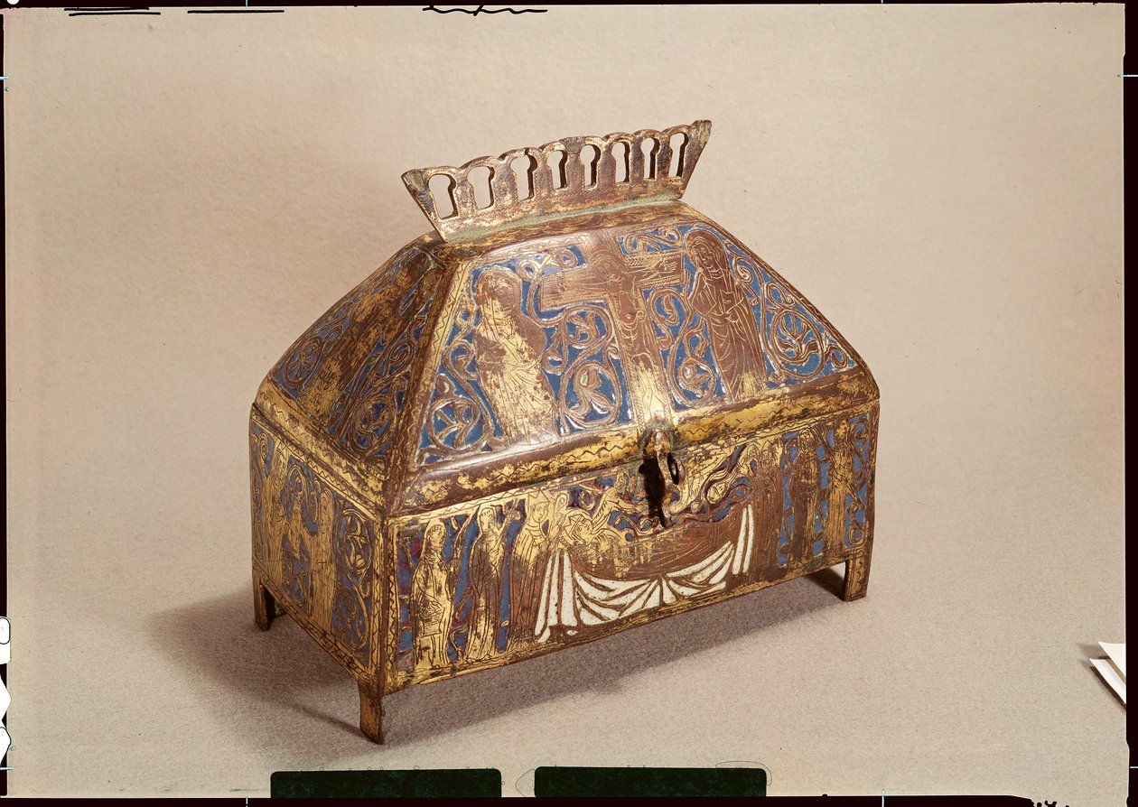 Relikviář sv. Exupere (370-99) (smalt champleve) od French School