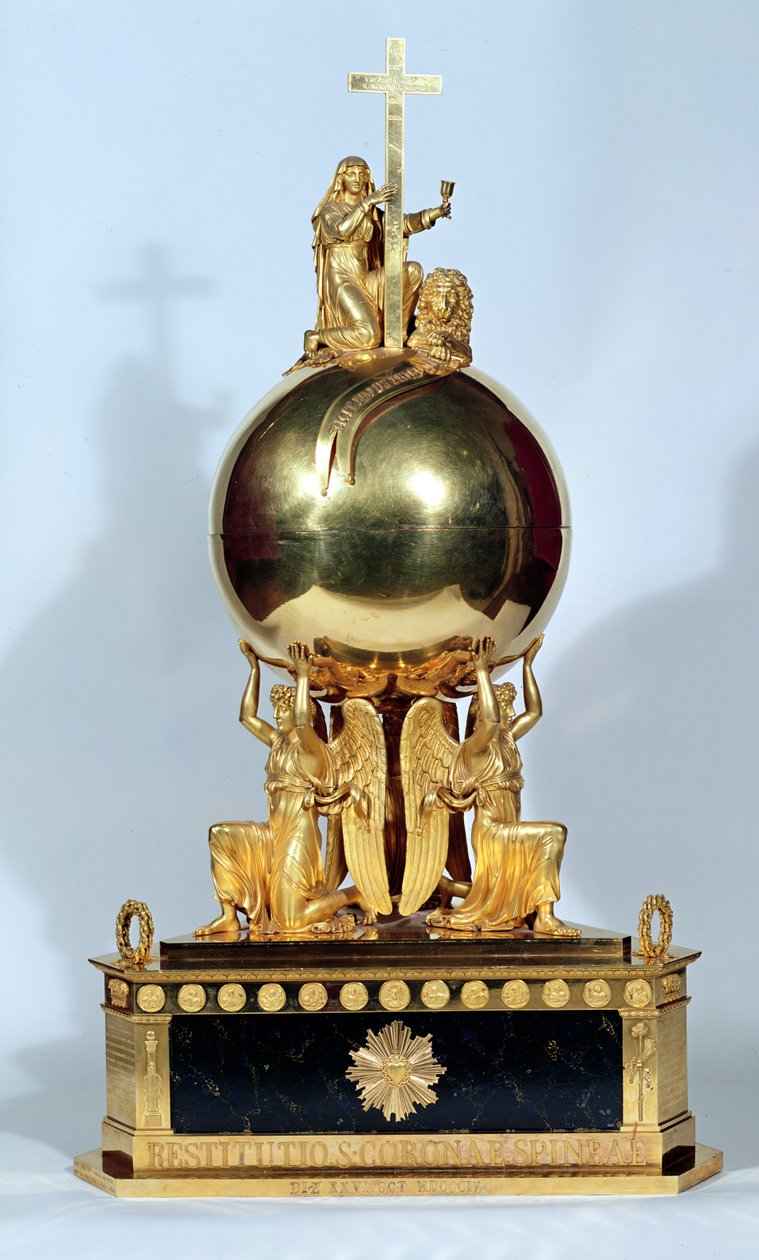 Relikviář z trnové koruny, 26. října 1804 (zlato) od French School
