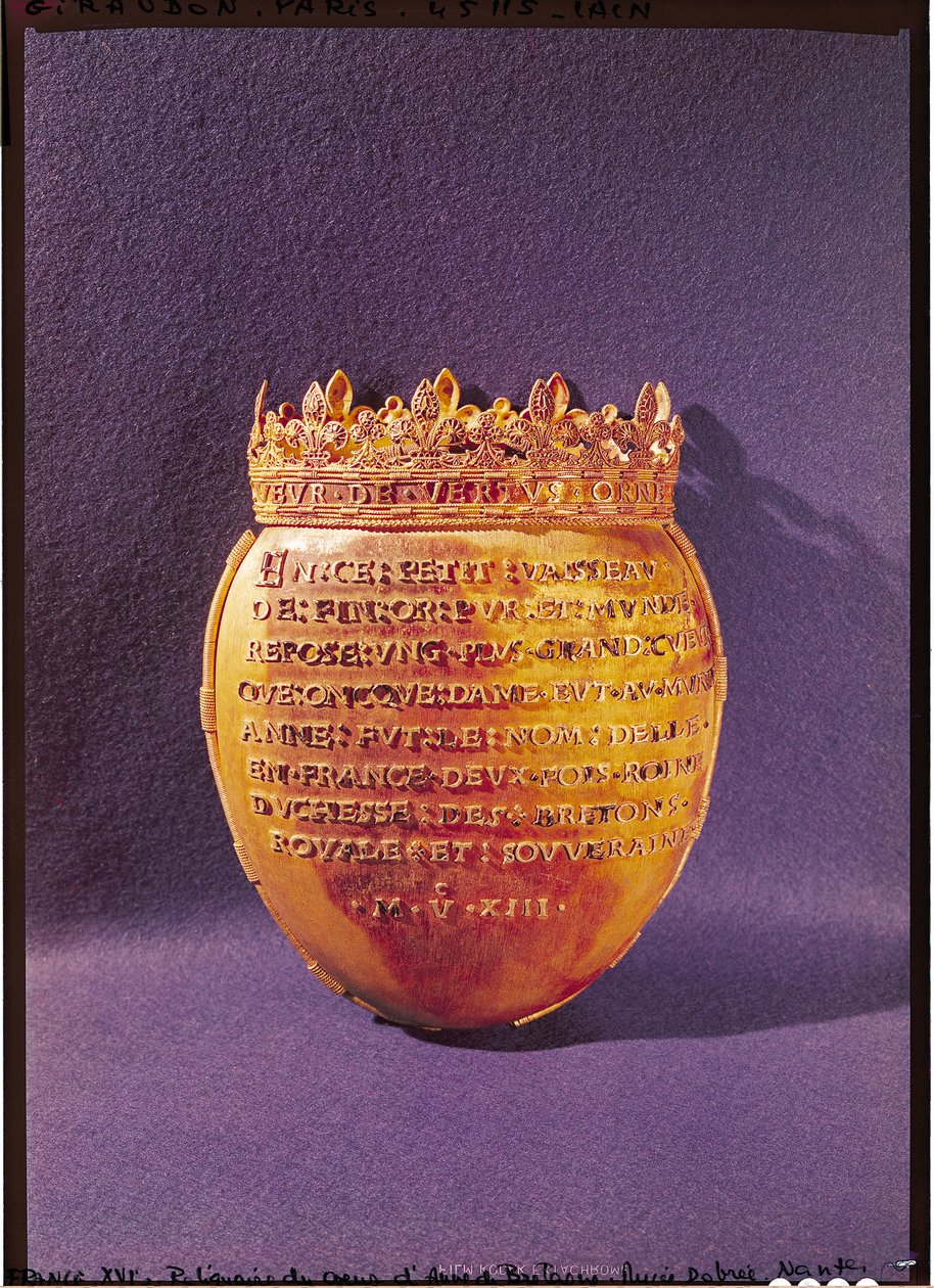 Relikviář srdce Anny Bretaňské (1477-1514) vévodkyně z Bretaně, 1514 od French School