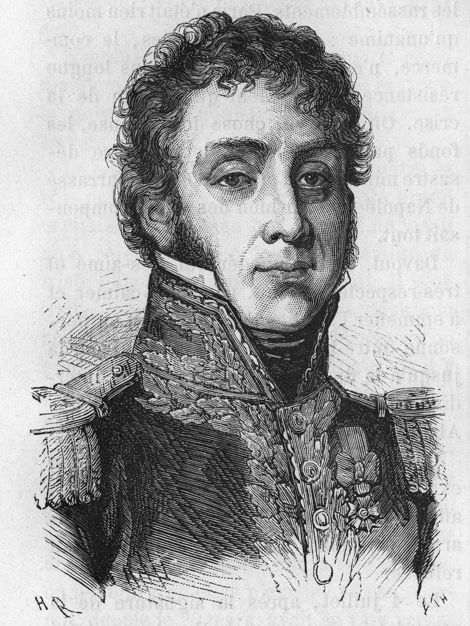 Remy Joseph Isidore Exelmans (nebo Exelmans), maršál a vrstevník Francie (1775-1852) - v „Dějinách Francie““ od Henriho Martina od French School