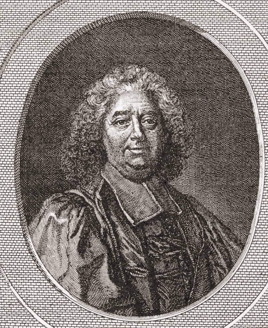 René Pucelle, 1655 -1745. Francouzský soudce a opat Saint Leonard Corbigny. Z Les Heures Libres vydané v roce 1908. od French School