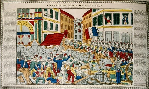 Republikánské povstání v Lyonu, 9.-14. dubna 1834 od French School
