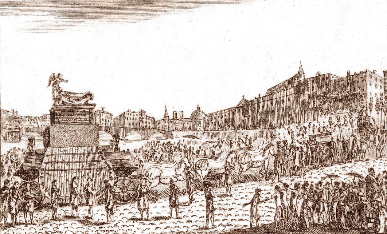Návrat Voltairova popela (Francois Marie Arouet dit Voltaire od French School