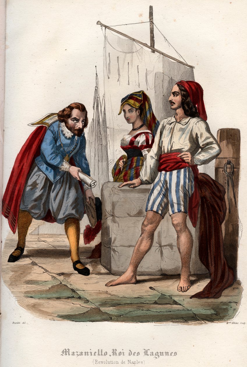 Vzpoura proti španělské nadvládě Habsburků v Neapoli v roce 1647 od French School
