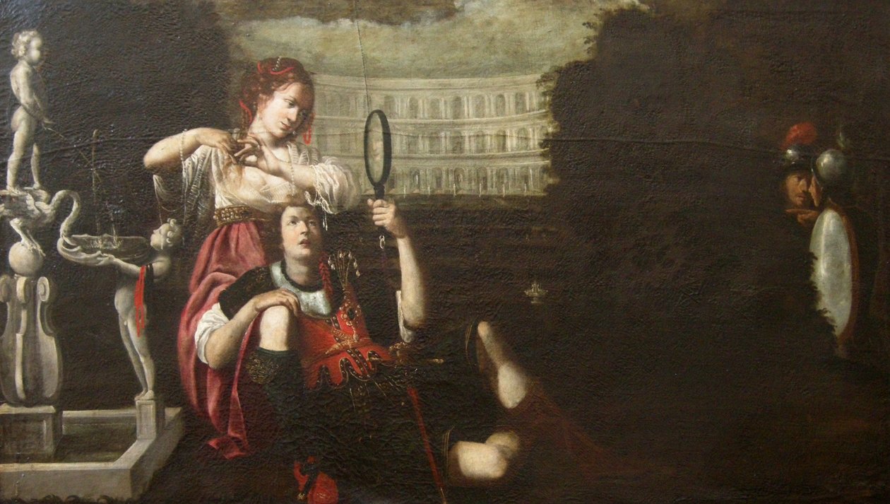 Rinaldo v zahradě Armidy od French School