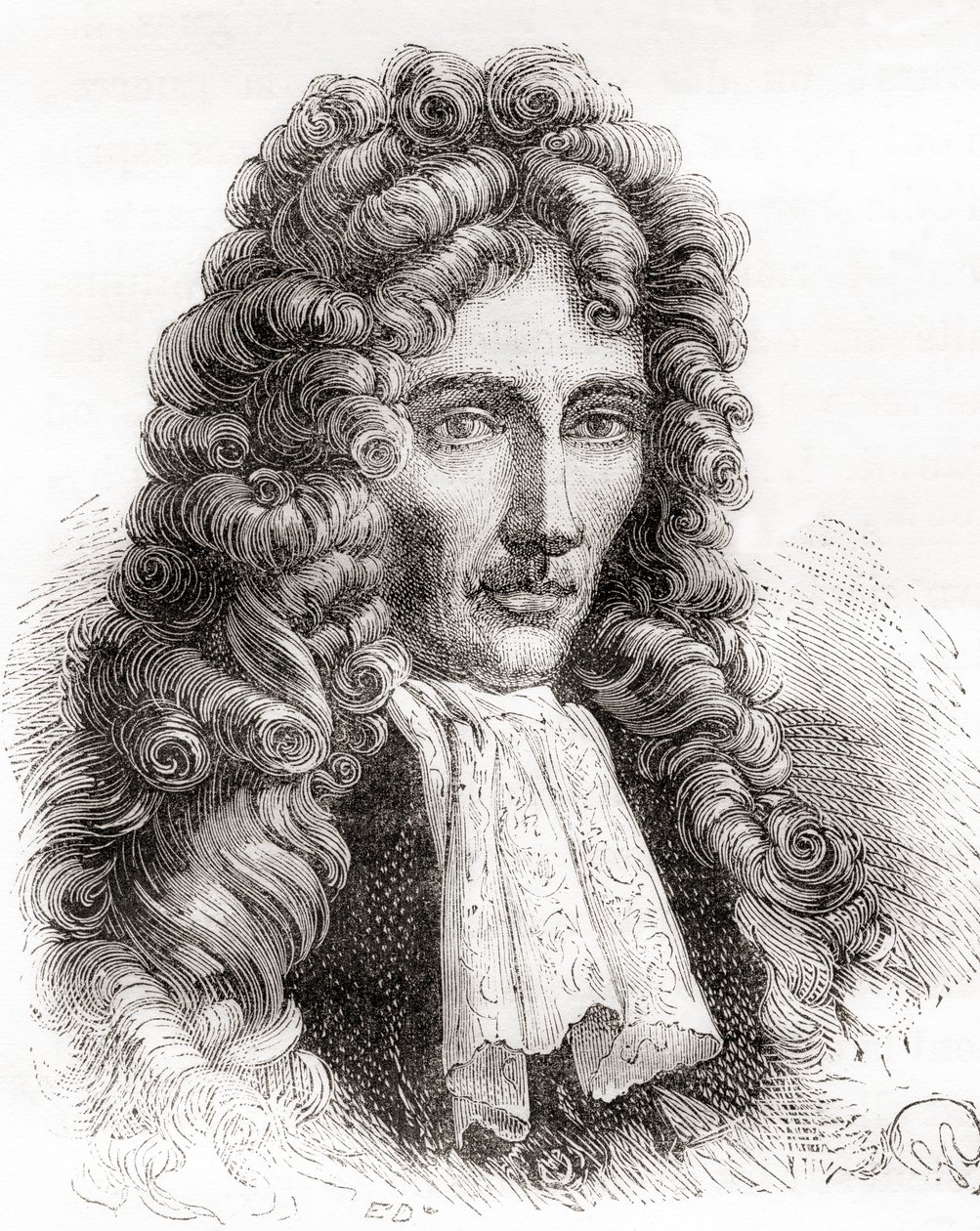 Robert William Boyle, anglo-irský přírodní filozof, chemik, fyzik a vynálezce, z Les Merveilles de la Science, pub. 1870 od French School