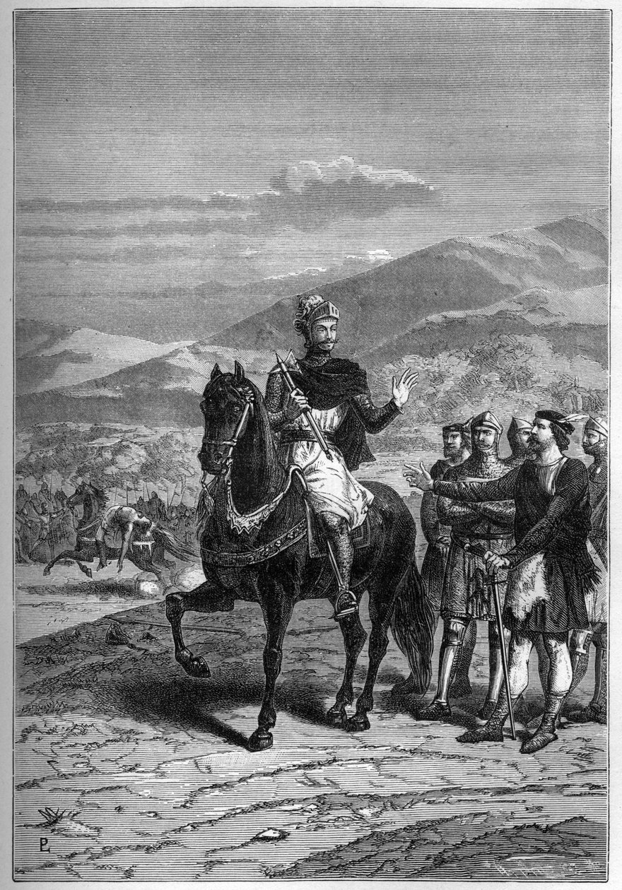 Robert the Bruce before Bannockburn, 1313, Skotsko - Robert I. ze Skotska od French School