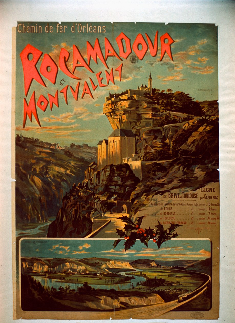 Rocamadour a Montvalent, kolem roku 1900 od French School