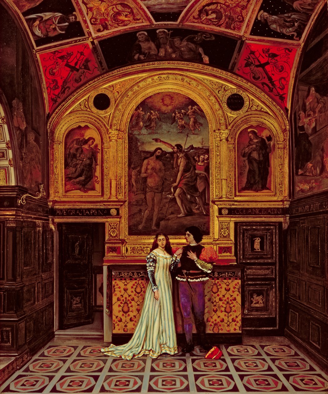 Romeo a Julie, kolem 1860-70 od French School