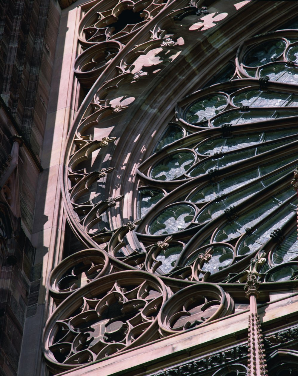 Detail růžového okna od French School
