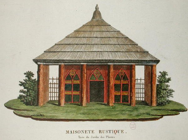 Rustikální dům v Jardin des Plantes, Paříž od French School