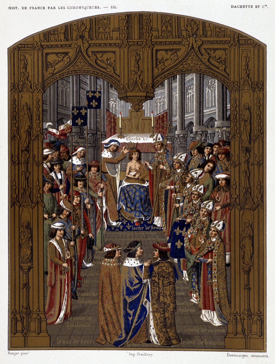 Korunovace Karla VI. (1380) - in "Les Chroniqueurs de l