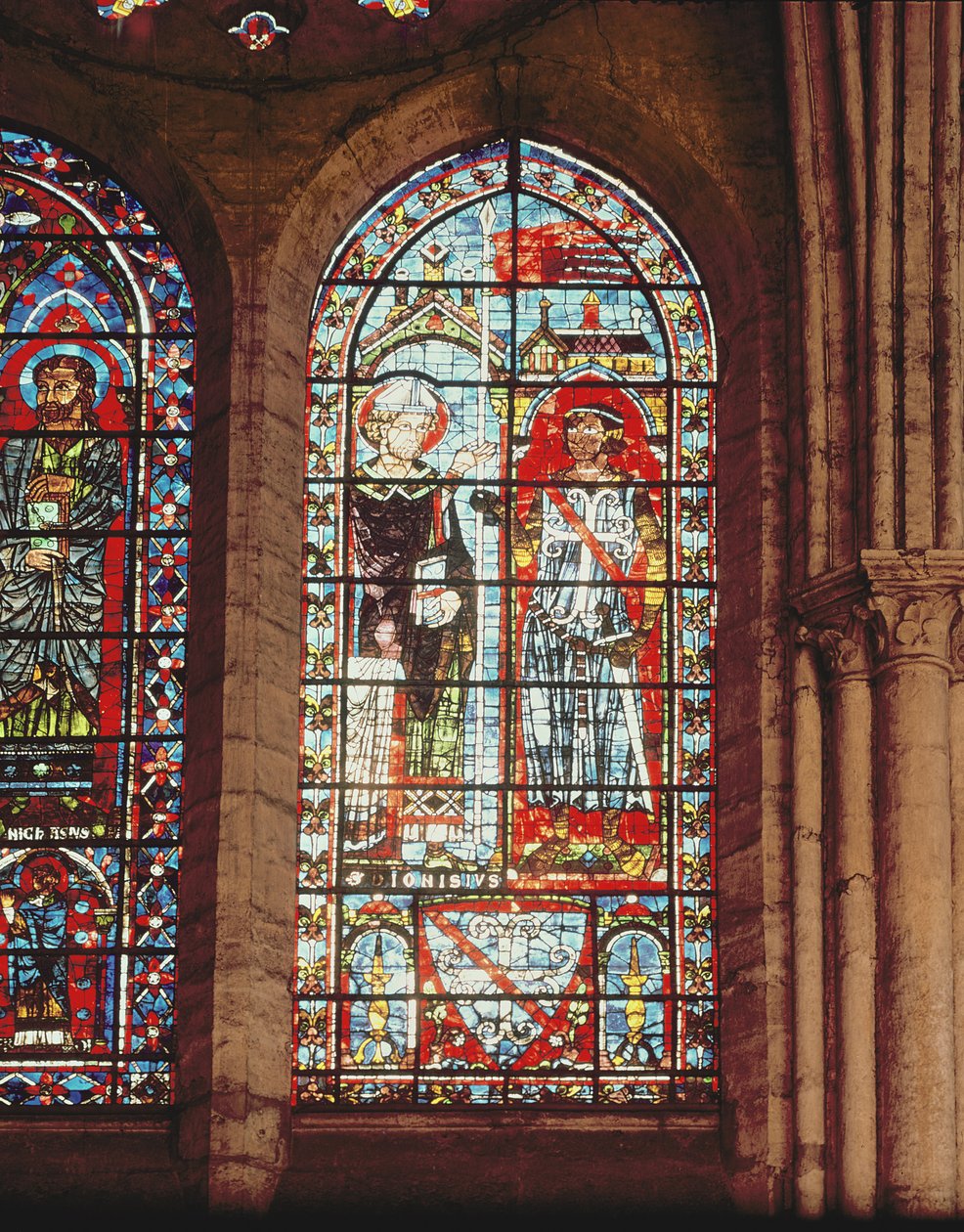 Saint Denis předává oriflamme Klementovi, marekalu de Metz od French School