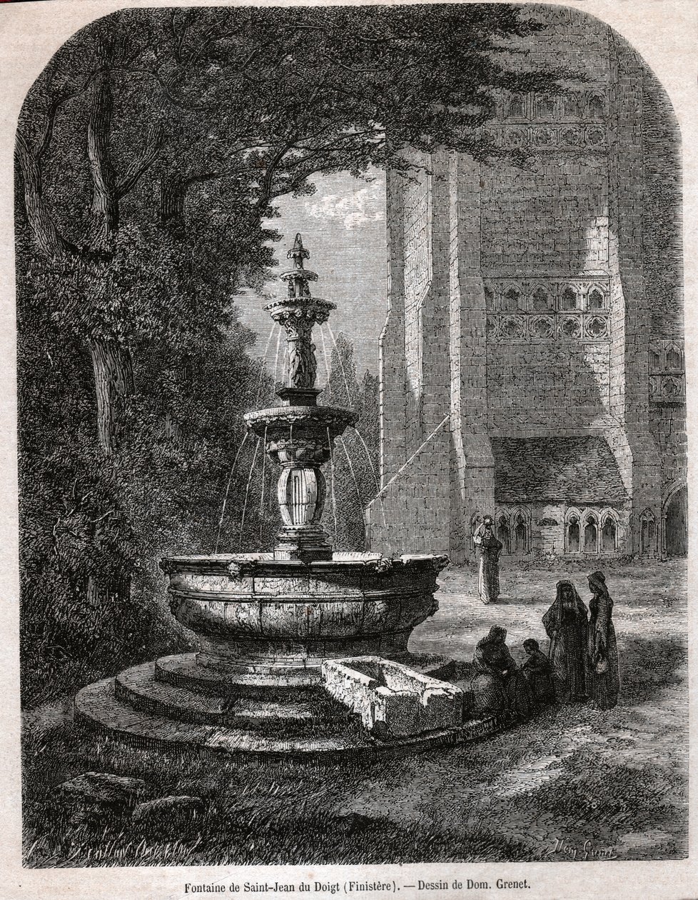 Svatý Jan z prstu. (rytina, cca 1850) od French School
