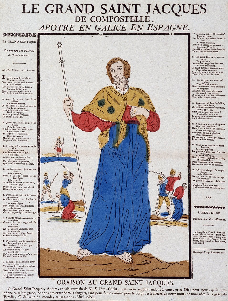 Santiago de Compostela - obraz Epinalu, konec 19. století od French School