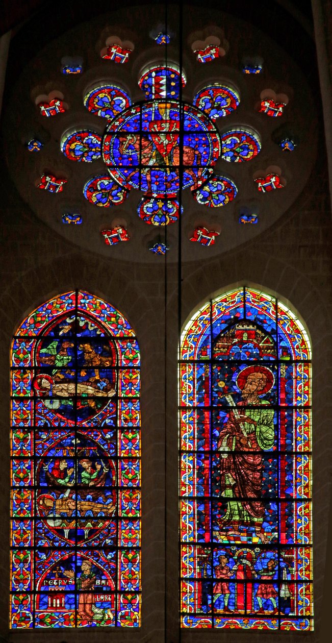 Scény týkající se smrti svatého Vincenta; Svatý Pavel; montfortský rytíř v růži (w110) od French School
