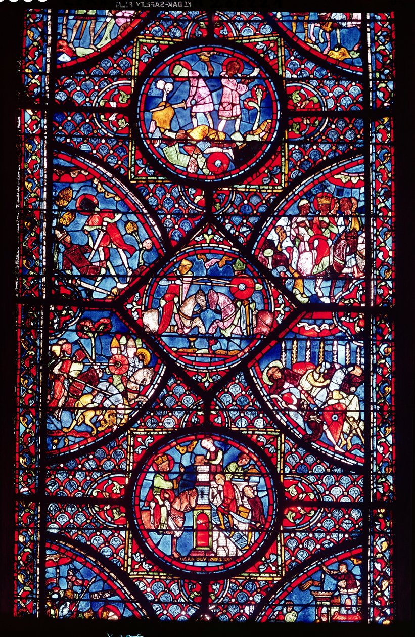 Scény ze života Karla Velikého (747-814) z ambulantní služby, c.1215-25 (viz také 182938) od French School