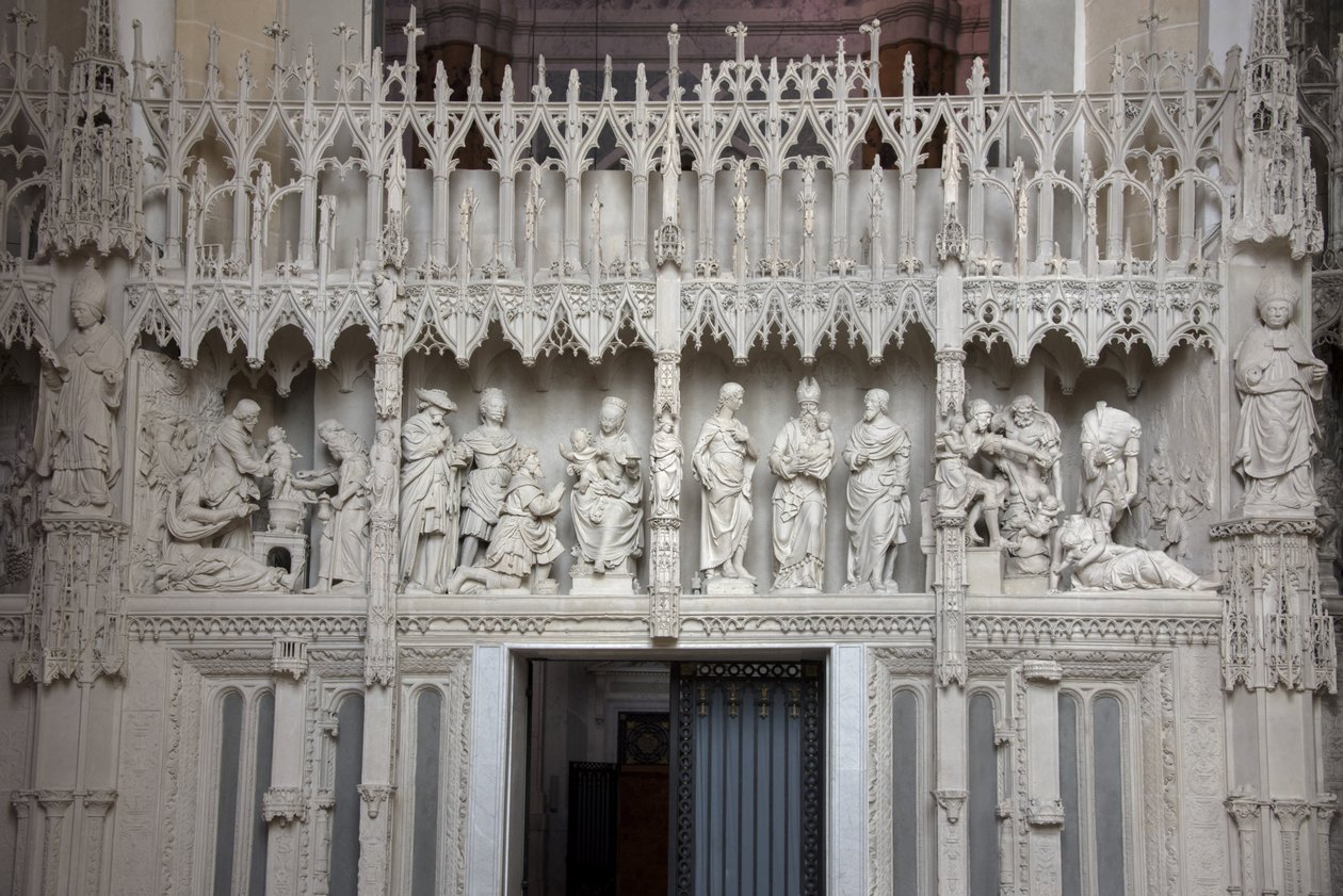 Scény chóru katedrály Chartres od French School