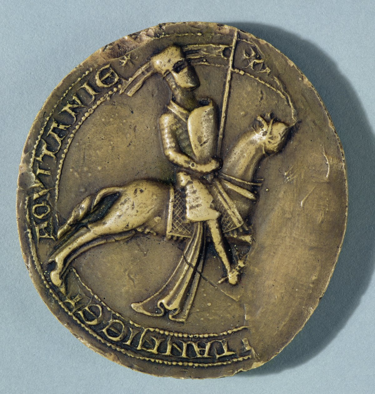 Pečeť Artura I. (1187-1203) vévoda z Bretaně od French School