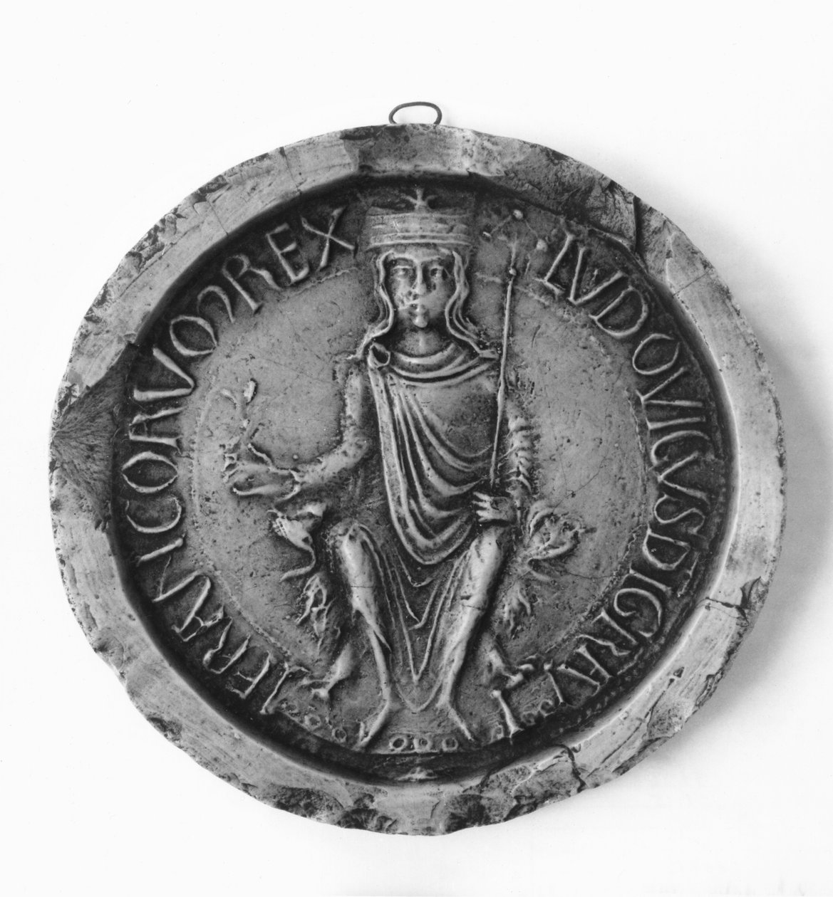 Pečeť Ludvíka VII. (1120-80) 1175 od French School