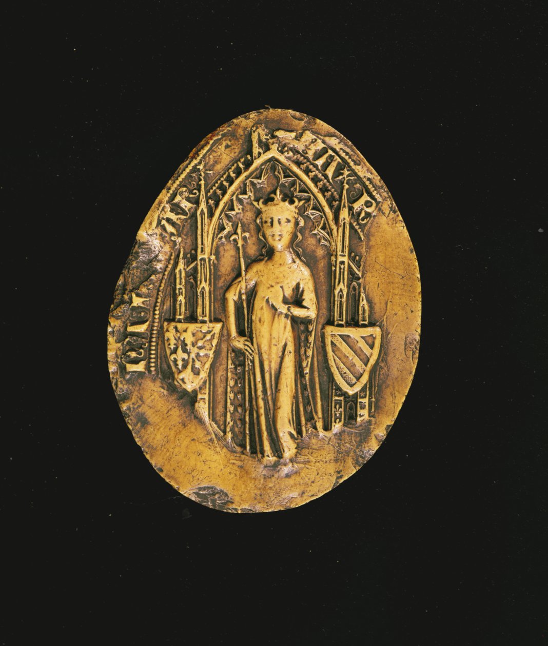 Pečeť Marguerite de Bourgogne (1290-1315) 1311 (vosk) od French School