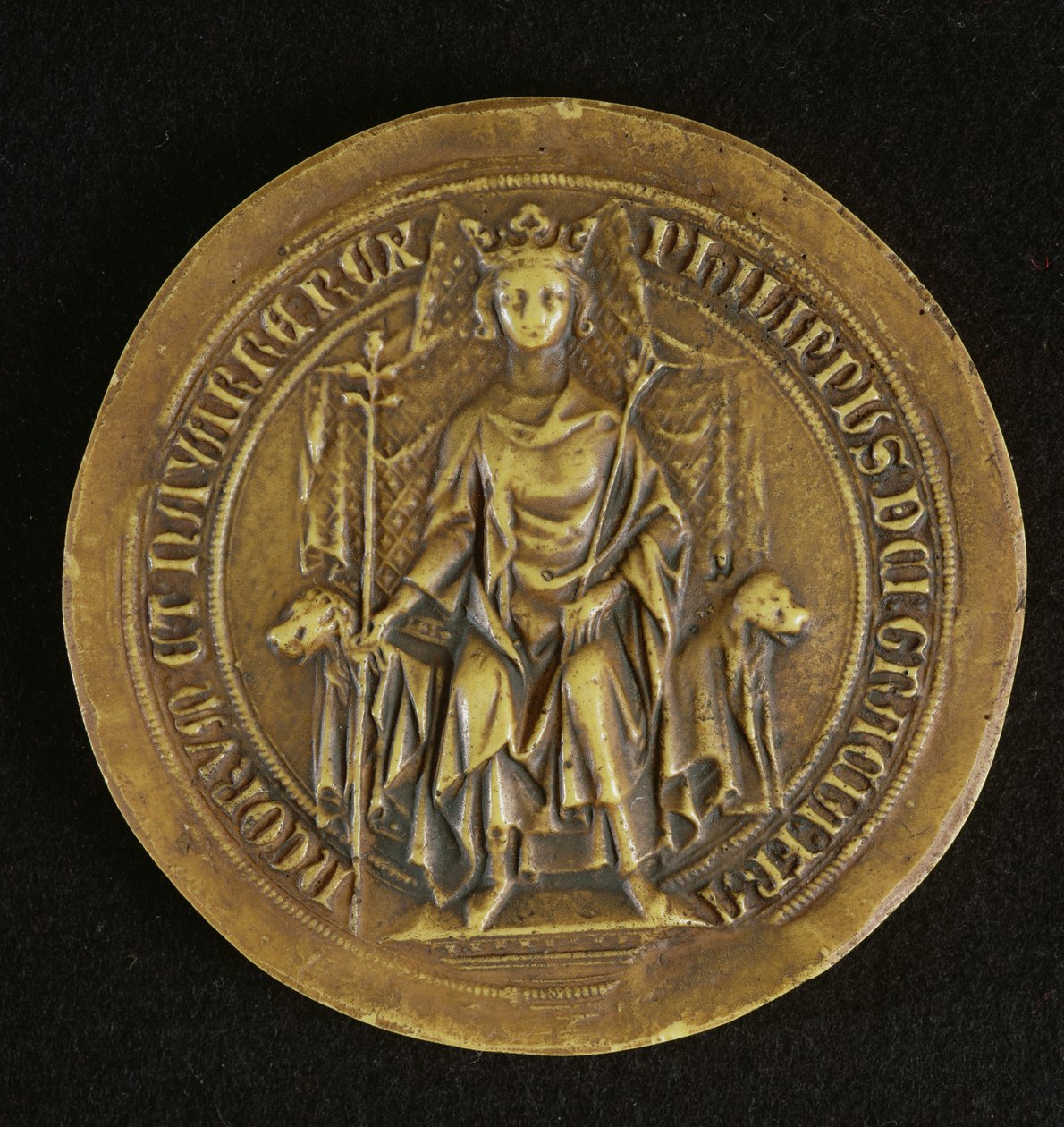 Pečeť Filipa V. (1294-1322) Vysoký, 1317 od French School