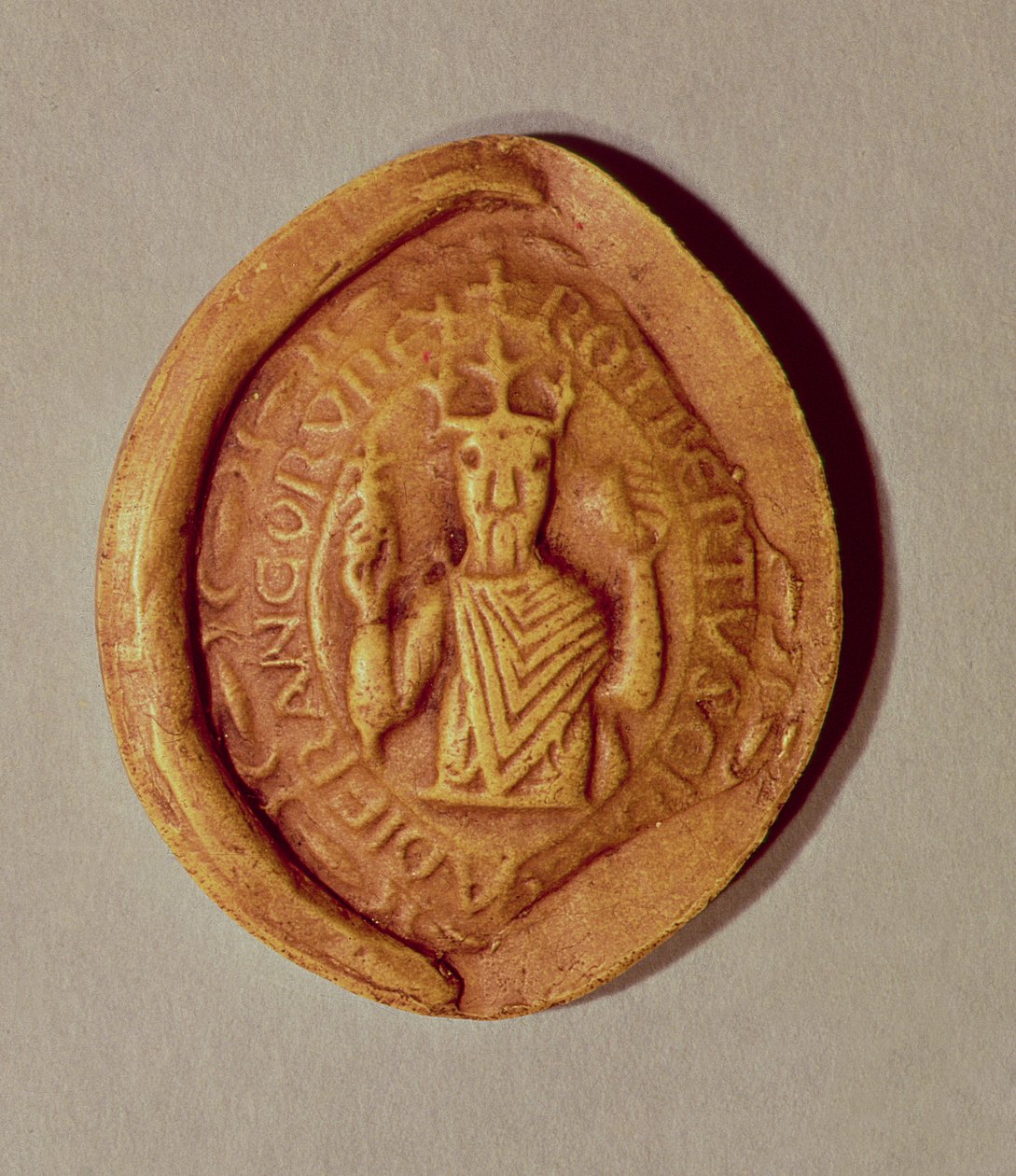 Pečeť Roberta II. (asi 970-1031) zbožného, 997 našeho letopočtu od French School