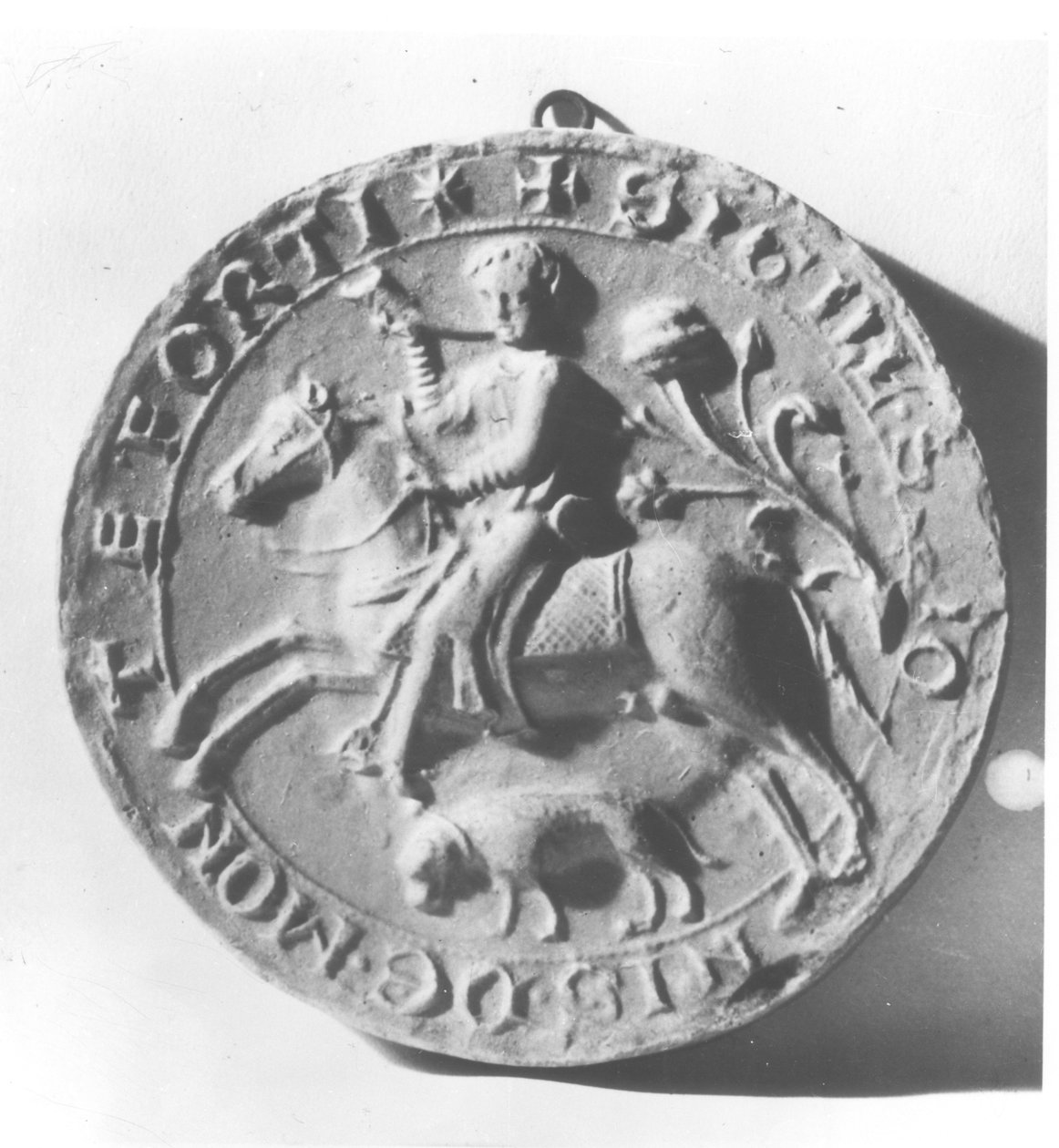 Pečeť Simona de Montfort (asi 1150-1218) (kov) od French School