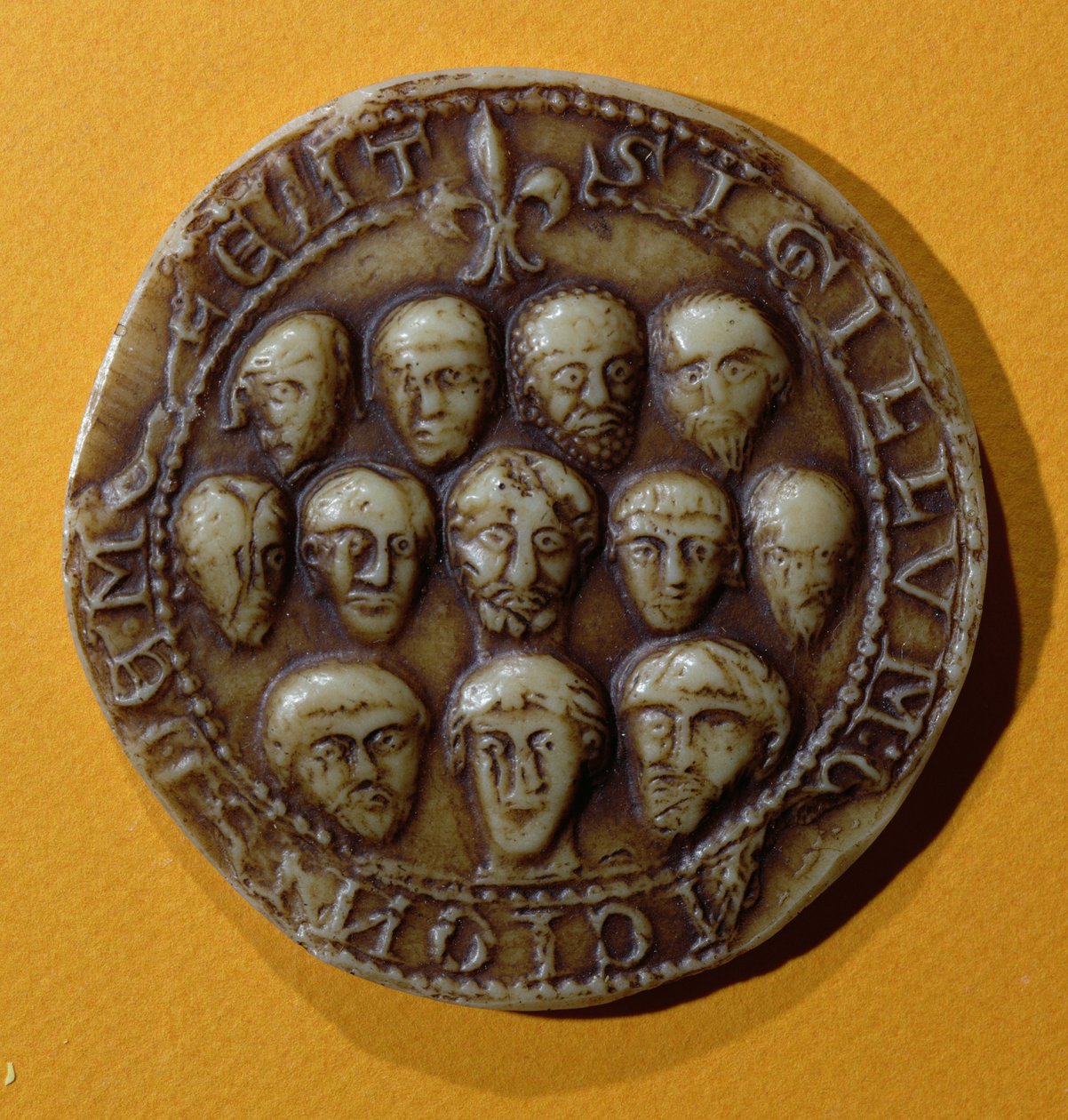 Pečeť rady obce Meulan, 1195 (vosk) od French School
