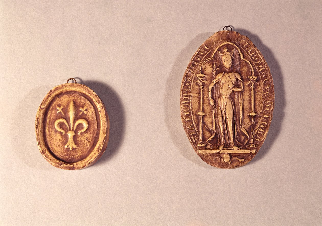 Pečeti Markéty de Provence (1221-95) 1284 (vosk) od French School