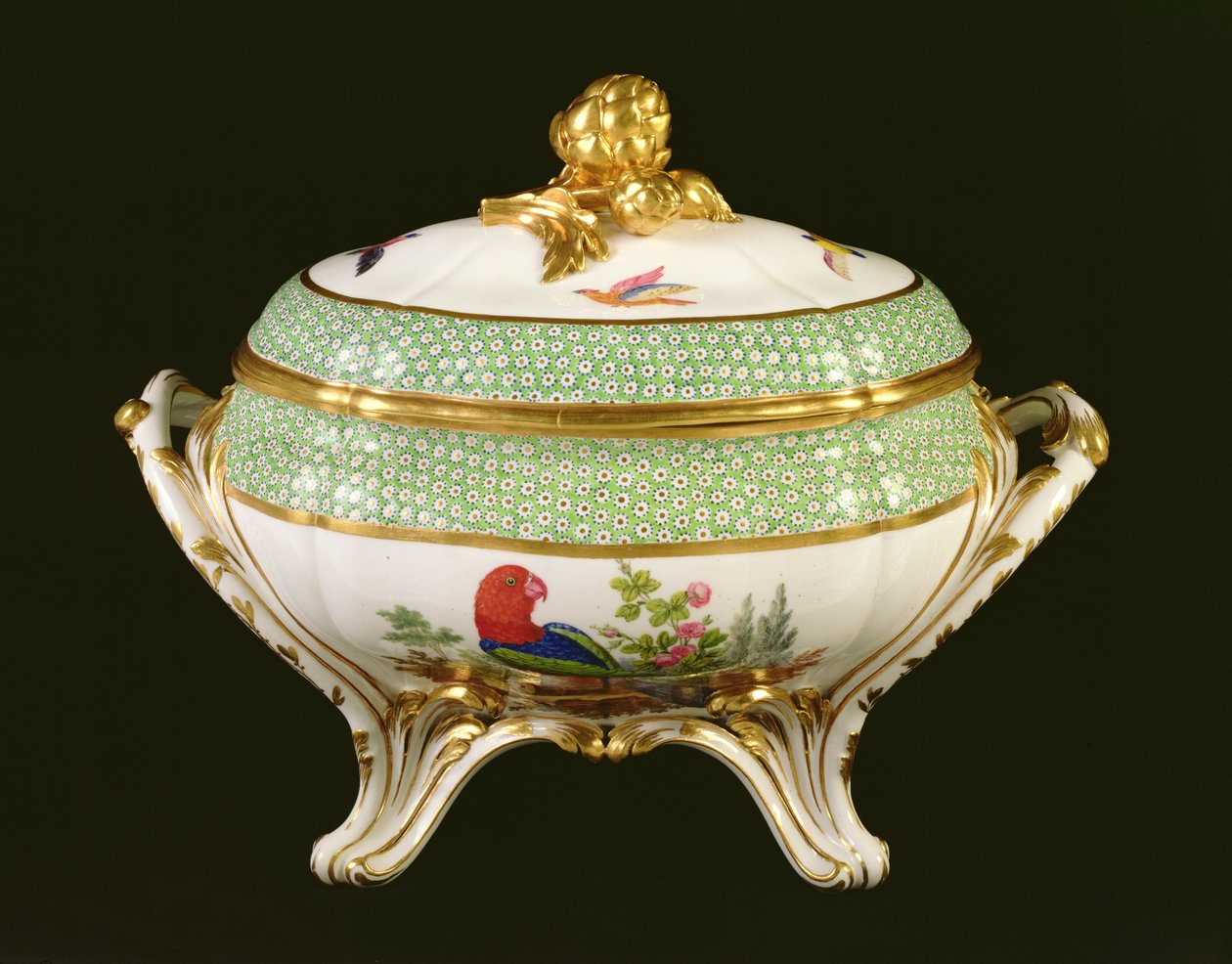 Sevres tureen ze služby Eden, malíři značka Pierre-Joseph Rosset, 1788 (porcelán) od French School