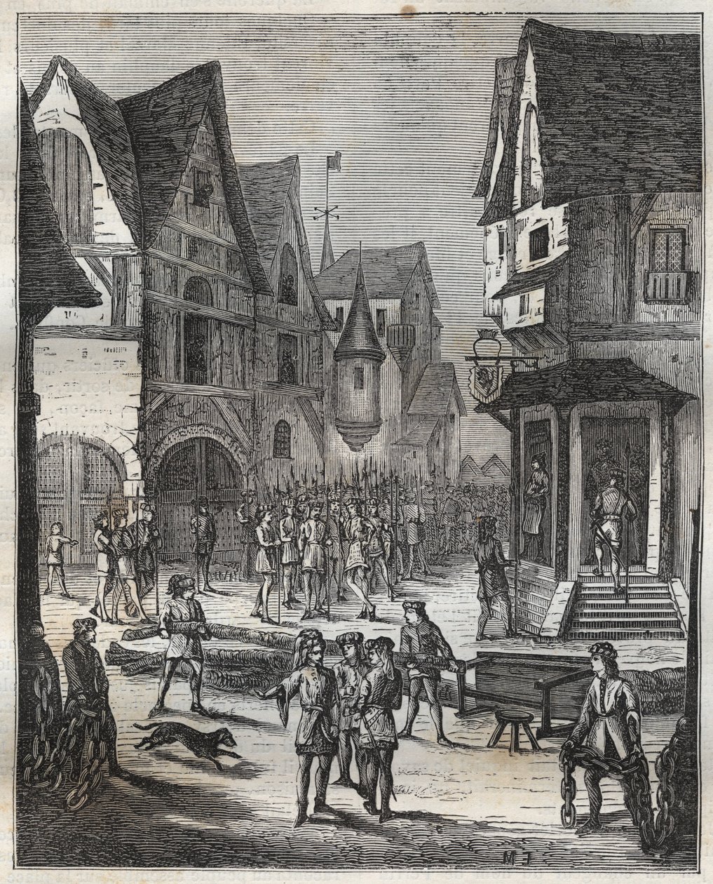 Siege de Paris (1358) – Dne 22. února od French School