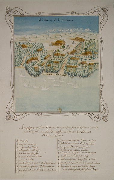 Obležení svatého Tomáše de la Goiane, na Antilách, 11. prosince 1629 od French School