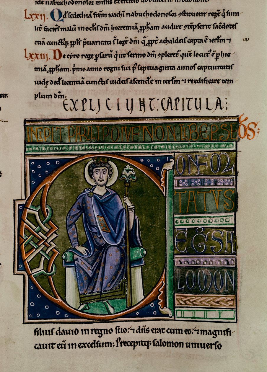 Šalamoun ze Souvignyho bible od French School