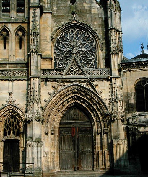 Jižní portál západní fasády (South Door) od French School
