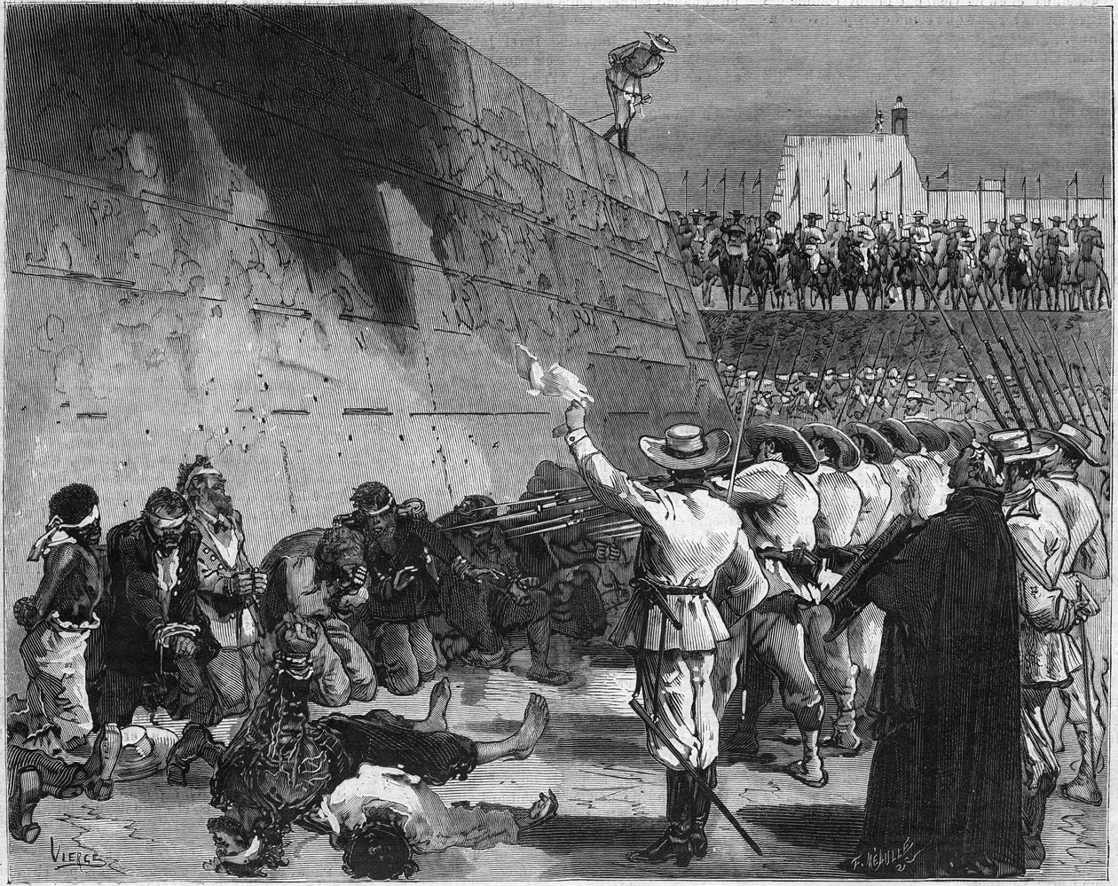 Španělsko-americká válka nebo kubánská válka za nezávislost (1868-1898) mezi Španělskem a Severní Amerikou: španělská armáda popravila vězně americké lodi „The Virginius“ v Santiagu de Cuba v listopadu 1873. „Aféra Virginius“ je epizoda z Te od French School