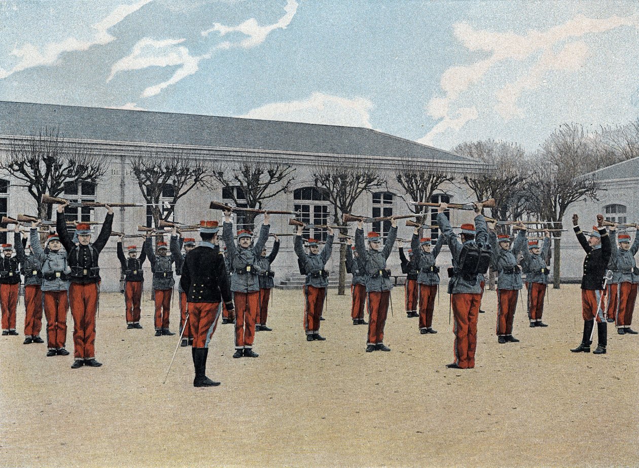 Speciální vojenská škola Saint-Cyr (Saint Cyr), vnitřní služba: začátek výcviku. od French School