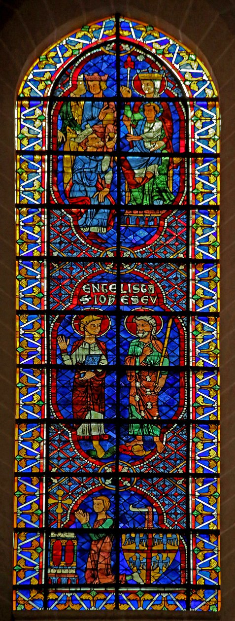Ss John & James; Klanění tří králů; dárce: Bouchard de Marly (w114) od French School