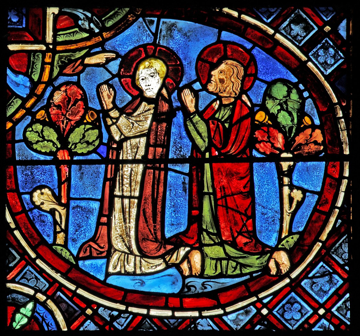 Ss Simon and Jude se modlí (w1) od French School