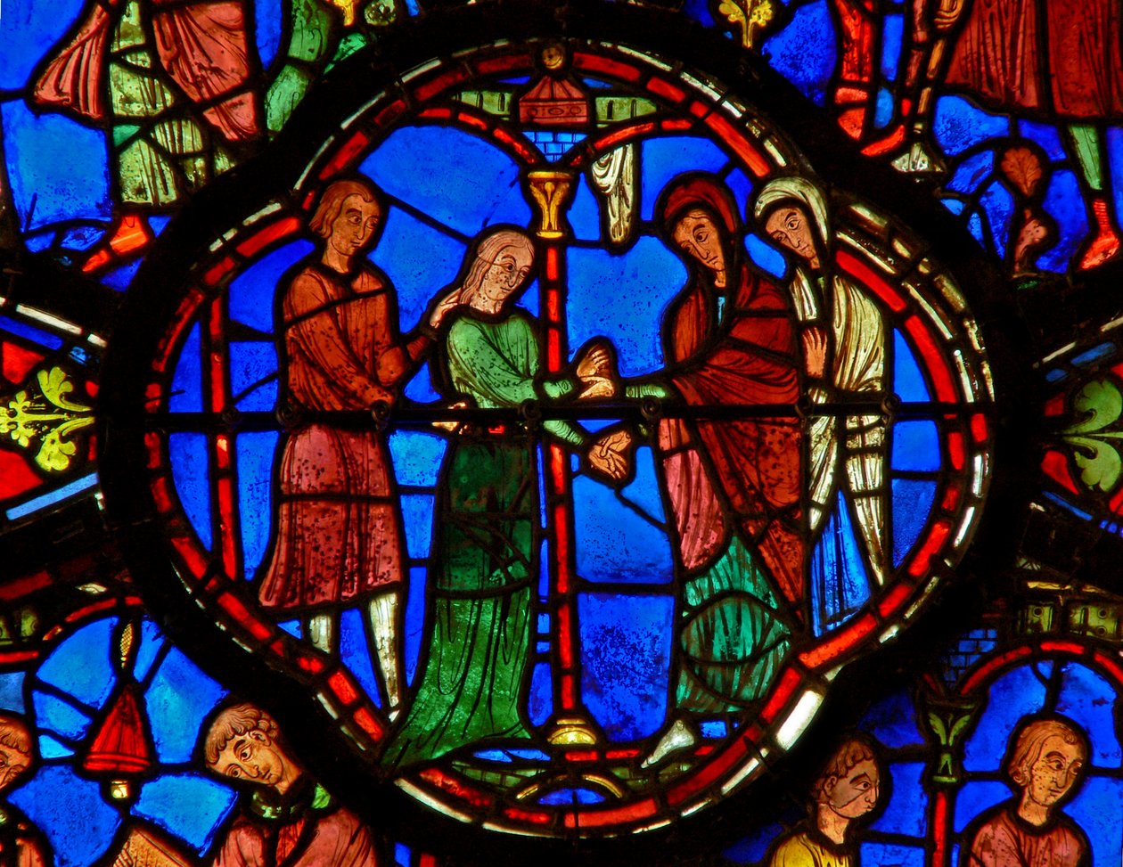 St Anthony: dává sestru 2 jeptiškám (w30b) od French School