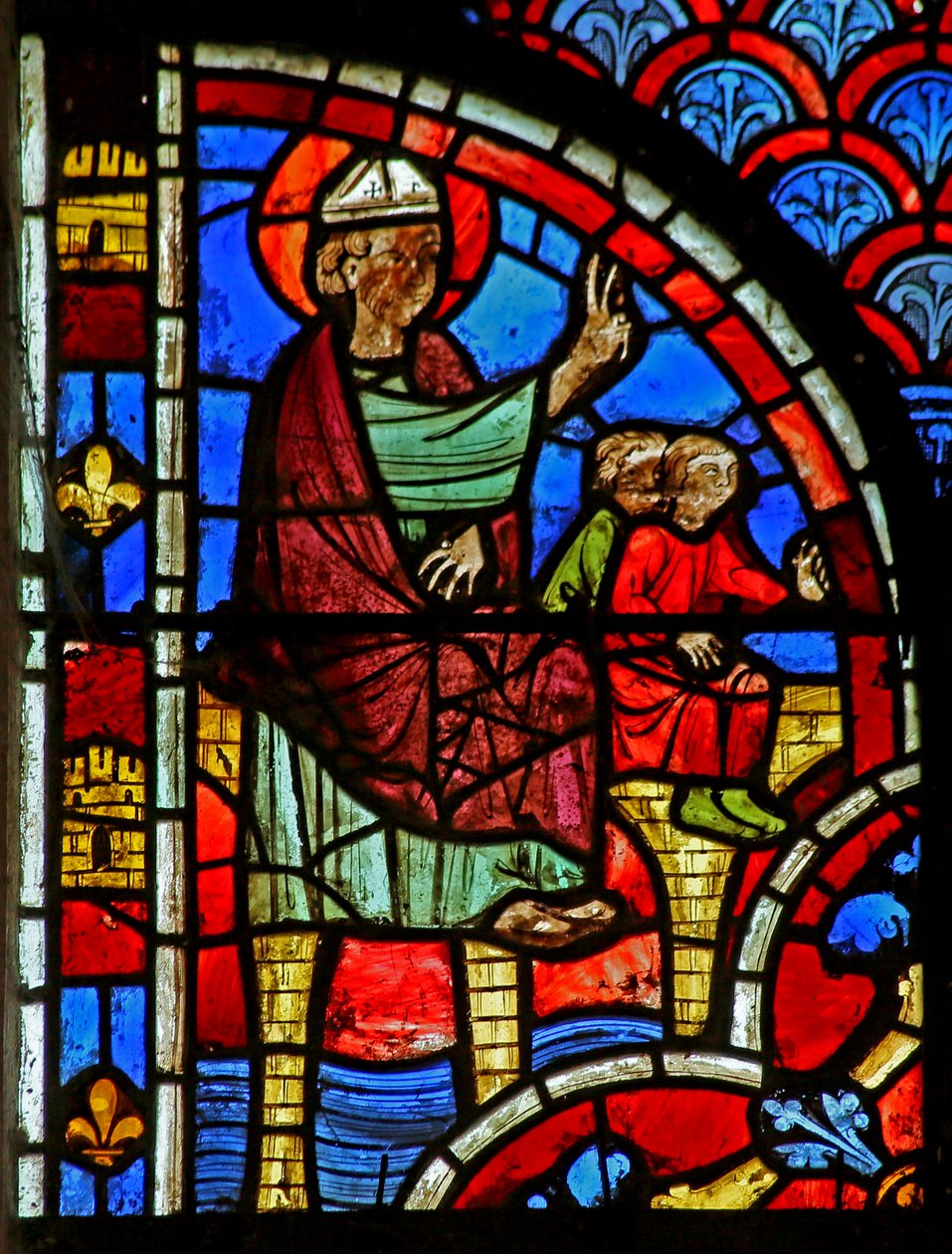 St Blaise káže a přichází král od French School